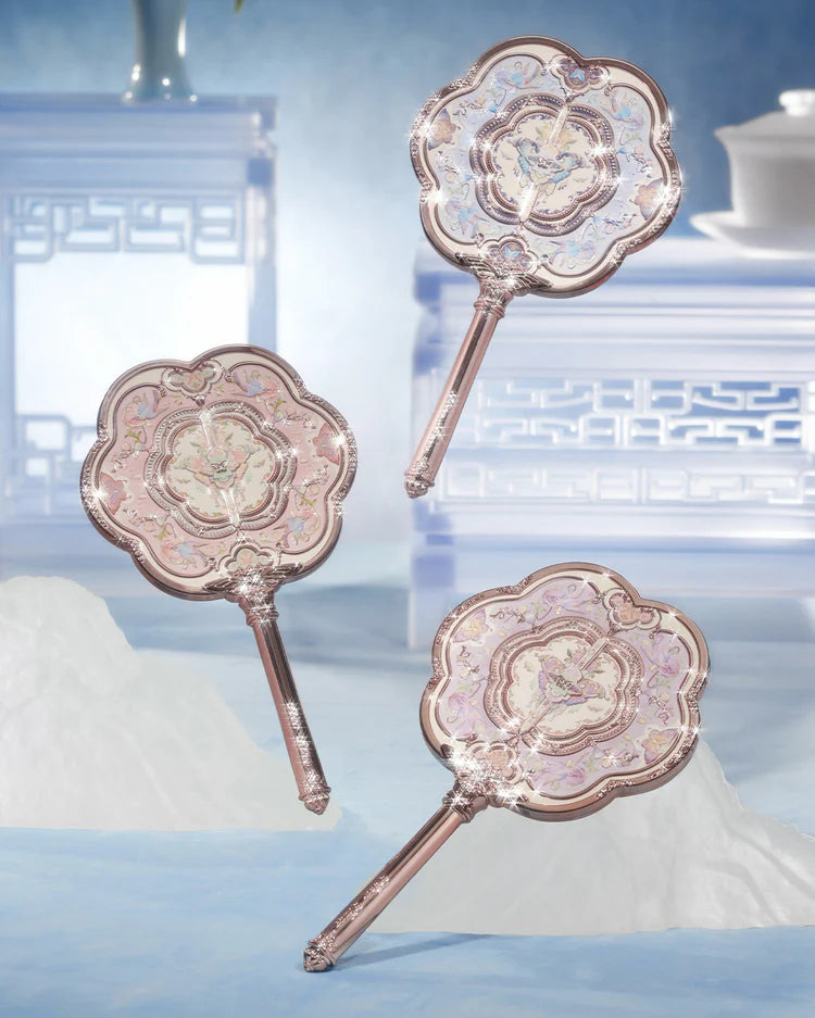 Flower Knows Butterfly Cloud Collar Hand Mirror