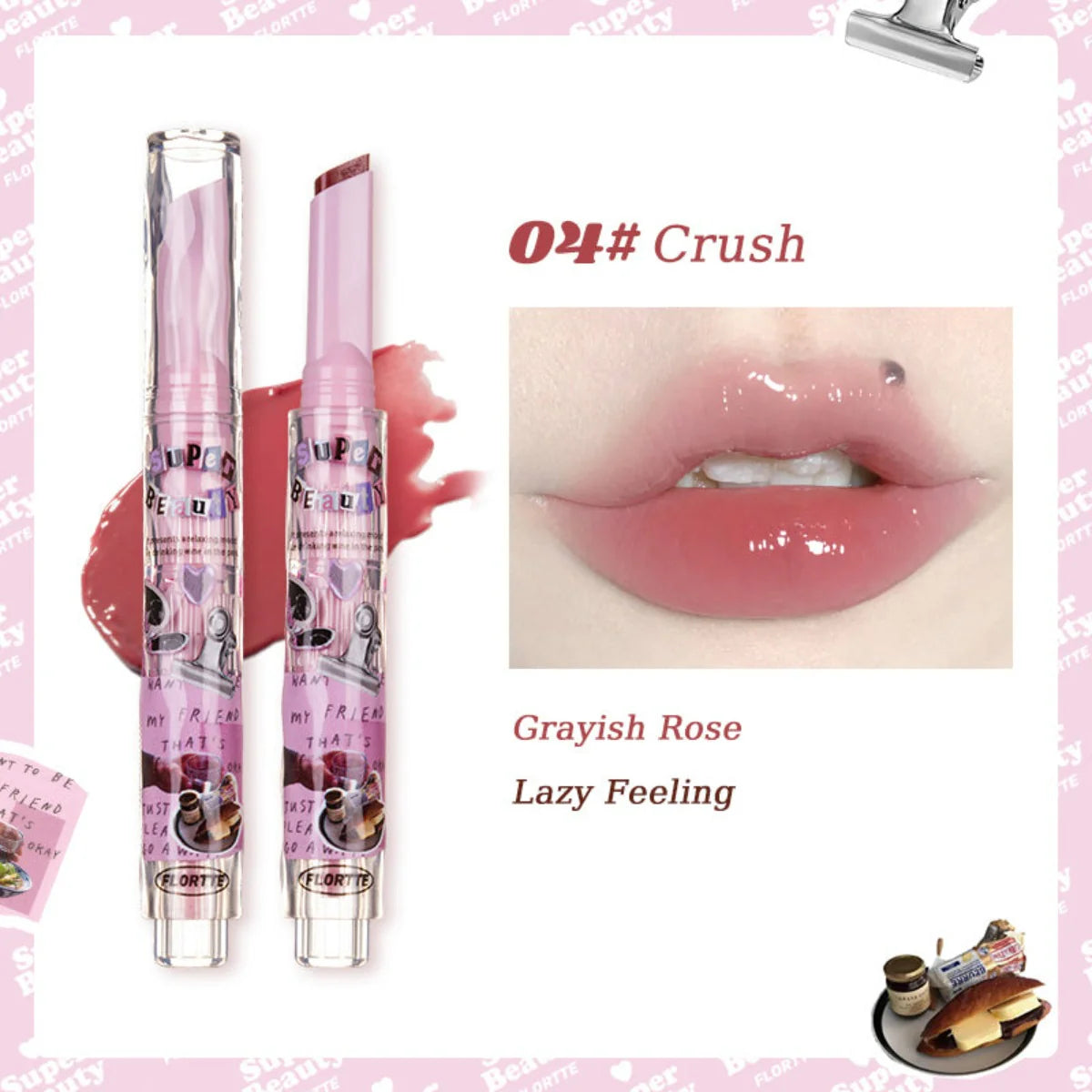 FLORTTE I Am Super Beauty Jelly Heart Lipstick 3.5g