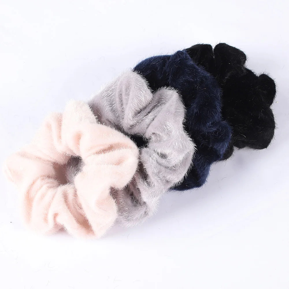 Set 4 Scrunchies in Velluto