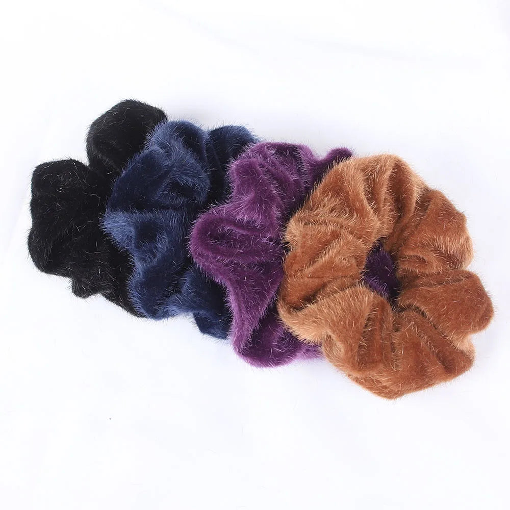 Set 4 Scrunchies in Velluto