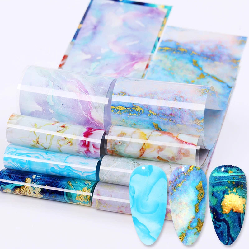 Born Pretty Foil Unghie Effetto Marmo – 10pz