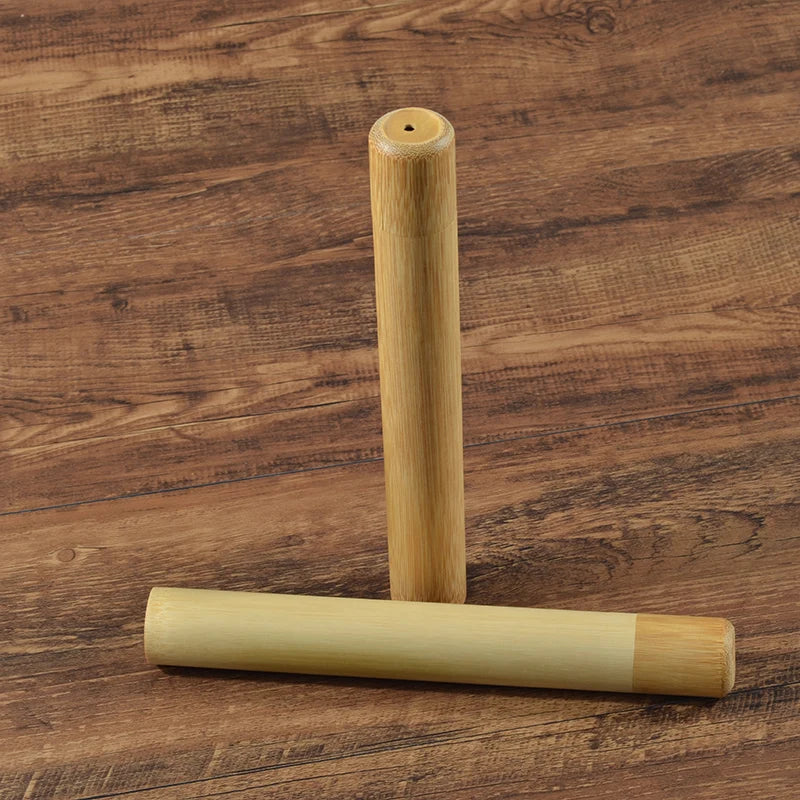 Custodia in Bambù Naturale per Spazzolino – 21 cm