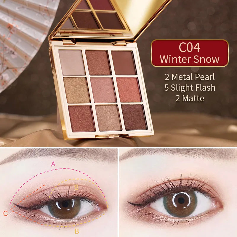Catkin Seasonal Matte Shimmer Eyeshadow Palette 1.6g*9