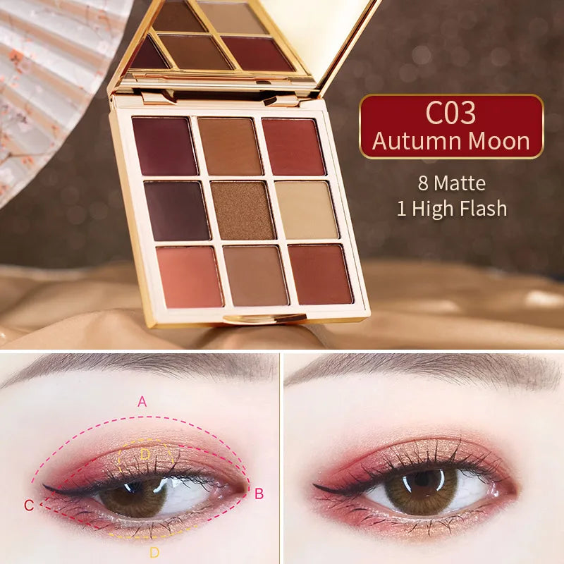 Catkin Seasonal Matte Shimmer Eyeshadow Palette 1.6g*9