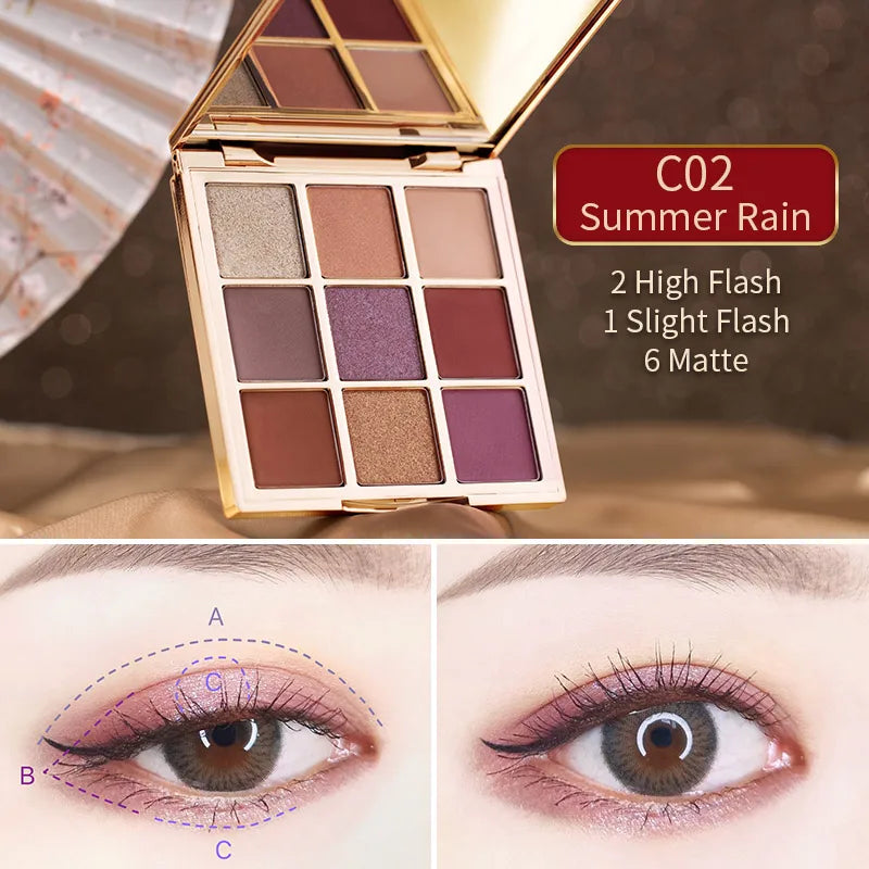 Catkin Seasonal Matte Shimmer Eyeshadow Palette 1.6g*9
