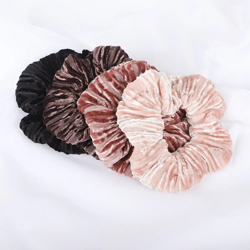 Set 4 Scrunchies in Velluto