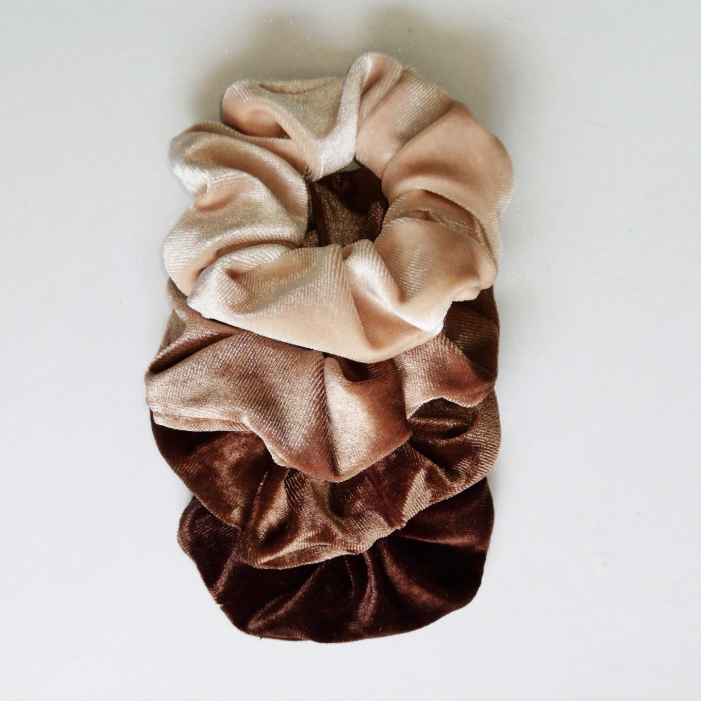 Set 4 Scrunchies in Velluto