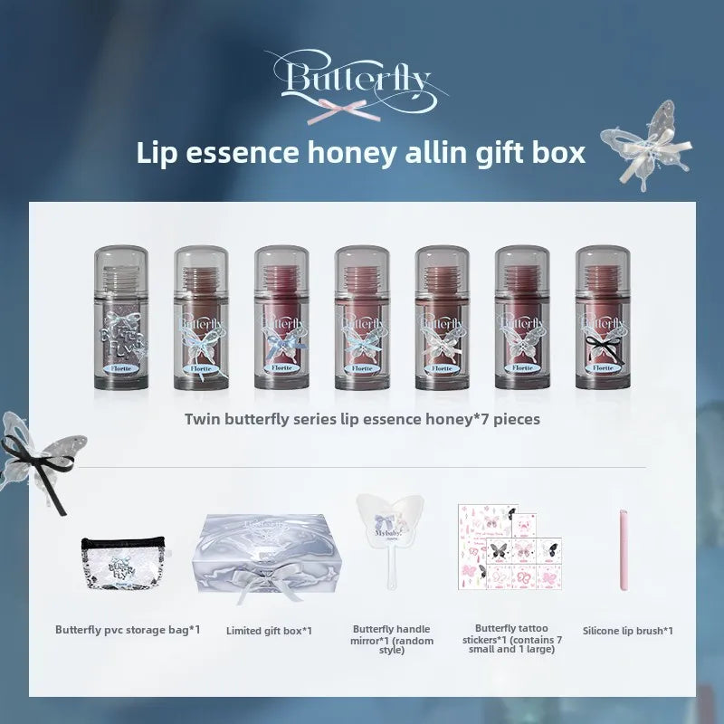 FLORTTE Butterfly Series – Lip Essence Lip Gloss Set