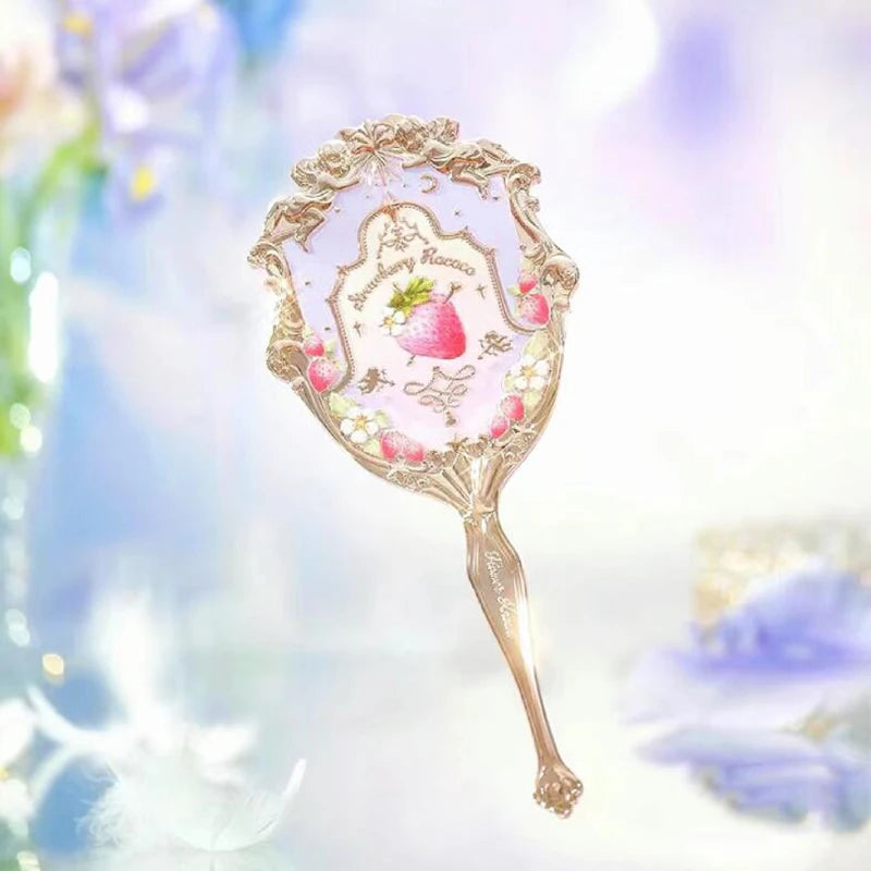 Flower Knows Strawberry Rococo Hand Mirror