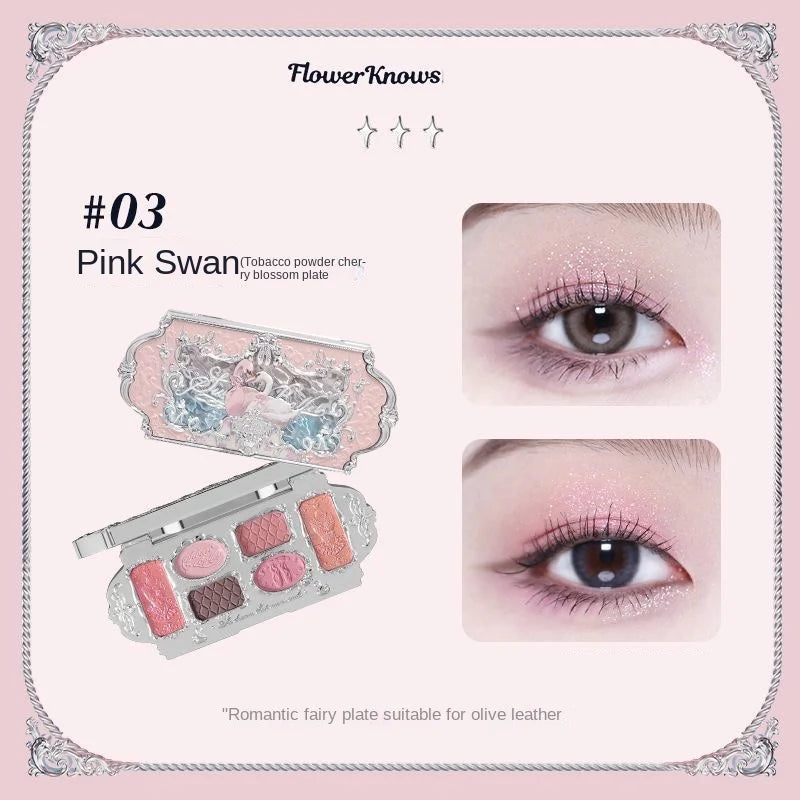 Flower Knows Swan Ballet Eyeshadow Palette 6.5g