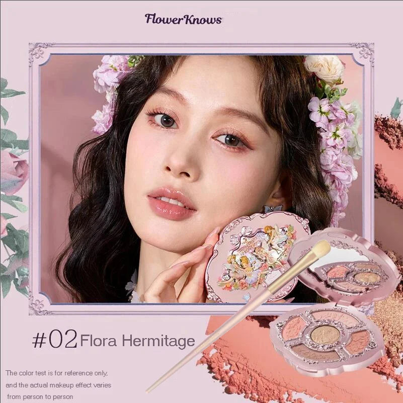 Flower Knows Midsummer Fairytales Embossed Five-Color Makeup Palette 5g
