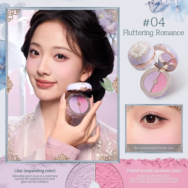 Flower Knows Butterfly Cloud Collar Rouge Box Highlighting & Blush Duo Powder 6g
