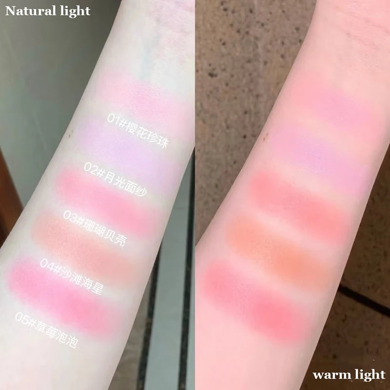 Flower Knows Shell's Jewel Silk Satin Blush 5g