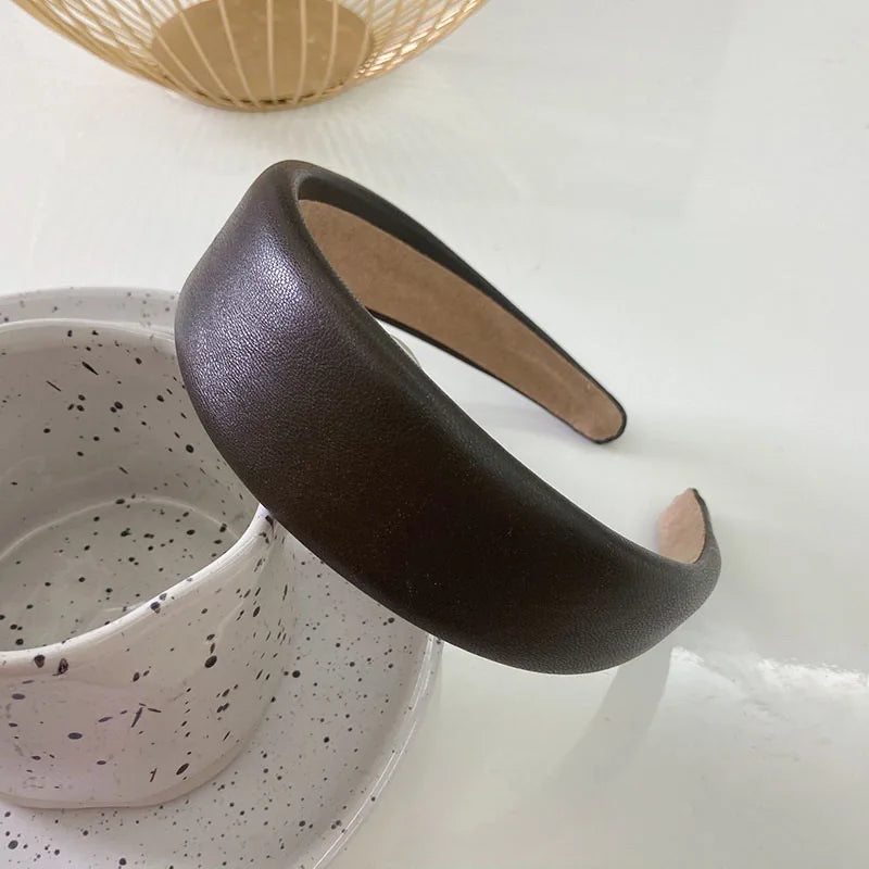 Cerchietto Spesso in Finta Pelle