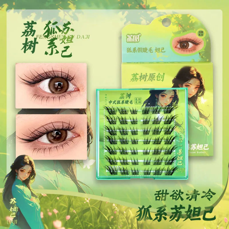 Lishu Ciglia Finte Fox Eye Senza Colla