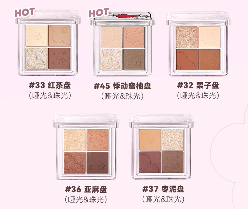 Judydoll Four Colour Eyeshadow – Palette Occhi 4 Toni 5.3g