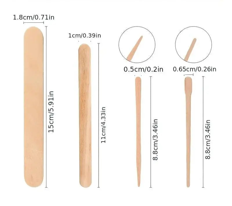 Viilife Spatole in Legno per Ceretta