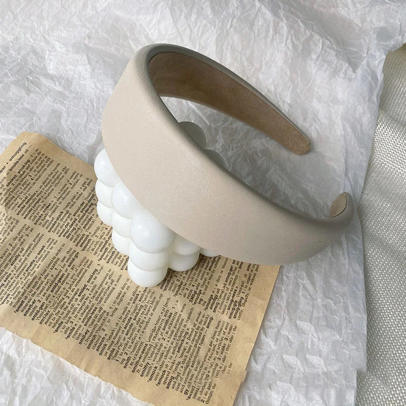 Cerchietto Spesso in Finta Pelle