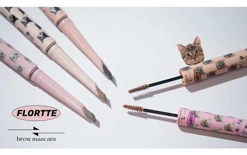 FLORTTE Eyebrow Pencil Brow Mascara 2.8g