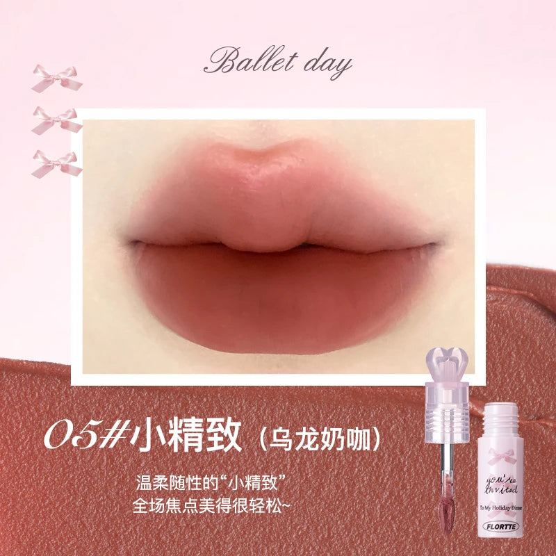 FLORTTE Little Bow Collection Creamy Matte Lip Cream 2.2g