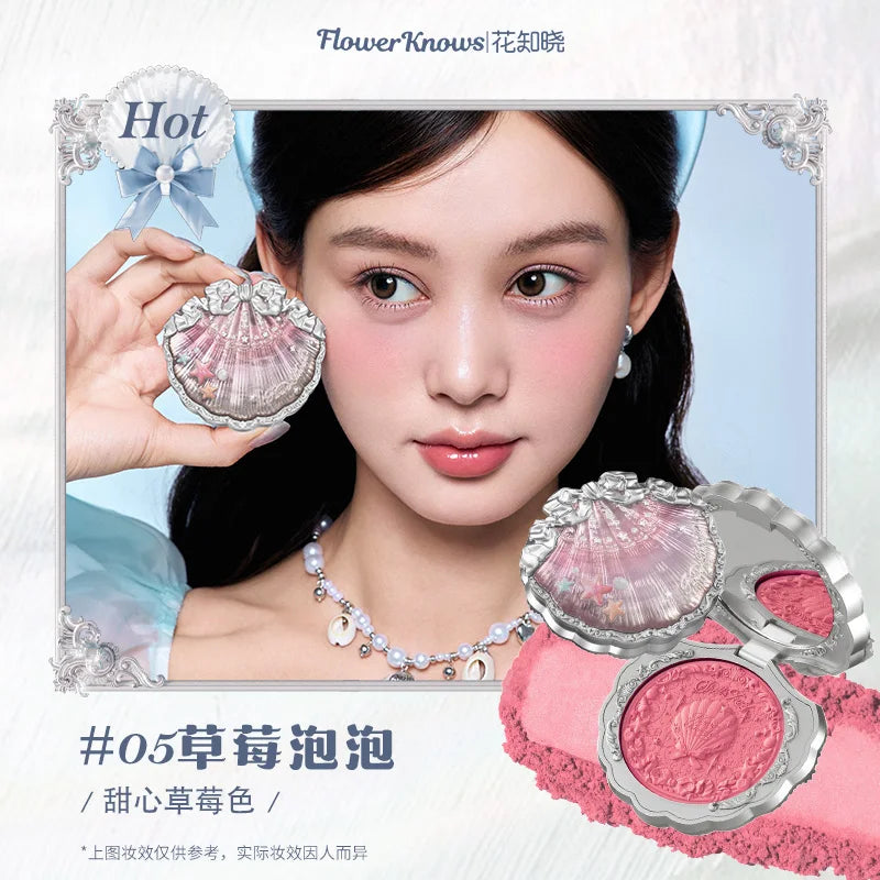 Flower Knows Shell's Jewel Silk Satin Blush 5g