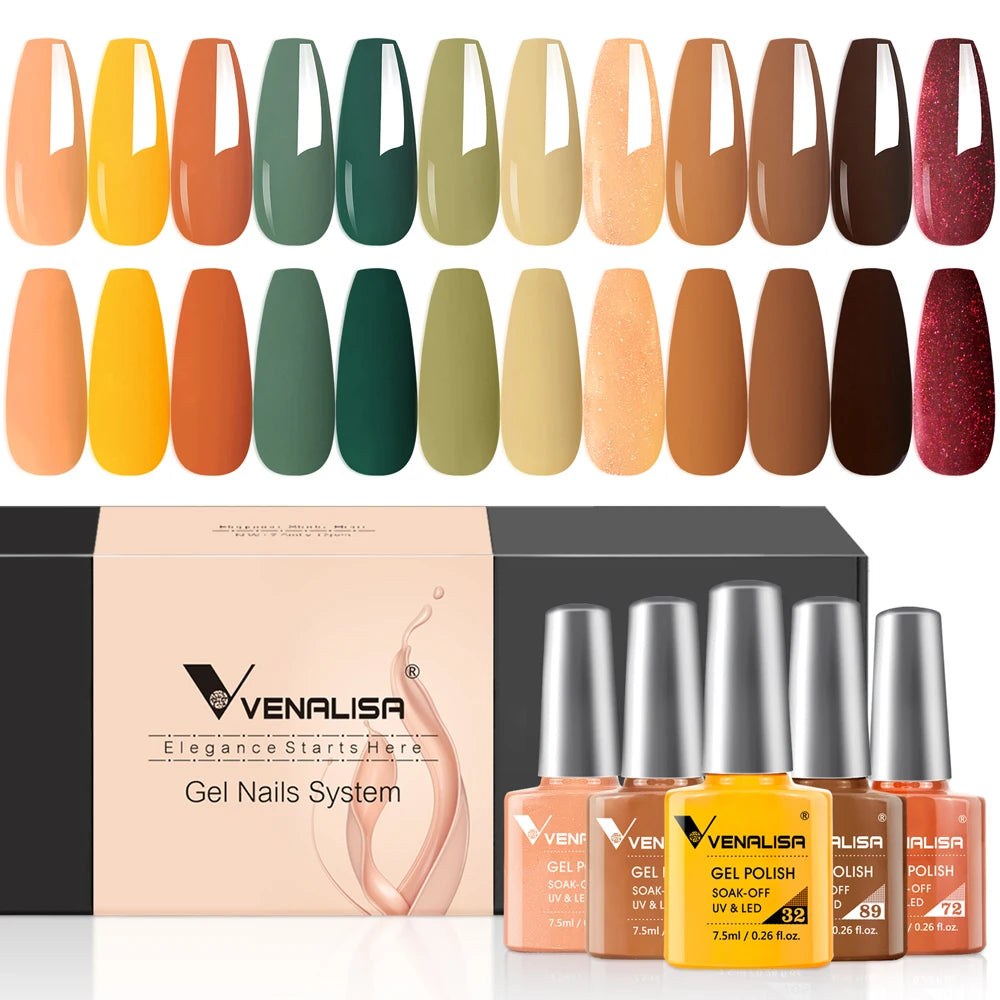 Venalisa Color Gel Semipermanente Kit – 6/12 Colori