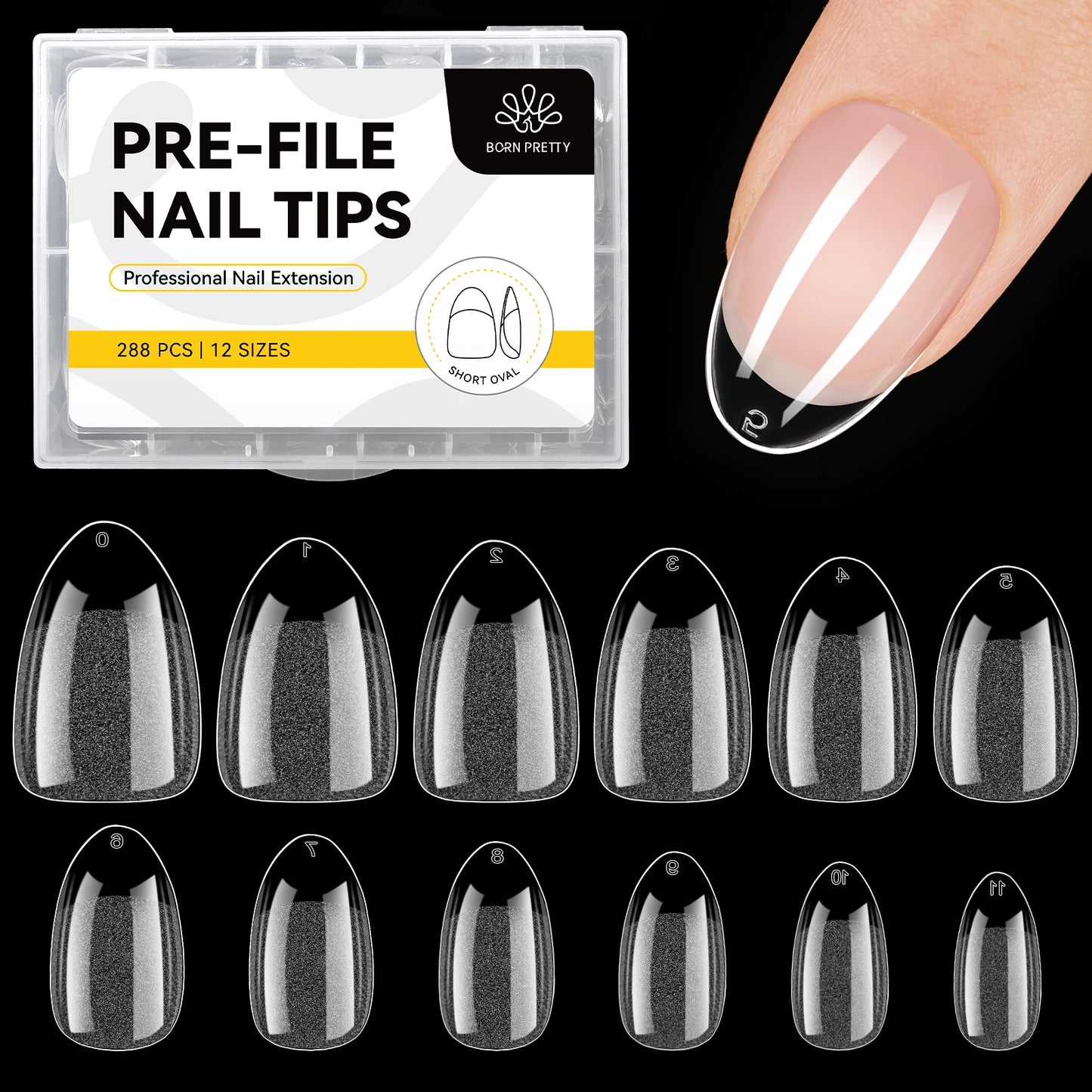 Born Pretty Soft Gel Nail Tips 288pz