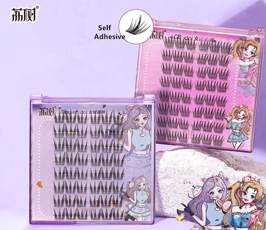 Lishu Ciglia Finte Autoadesive Manga