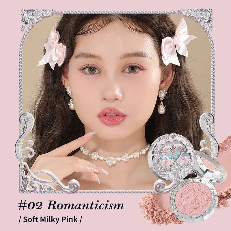 Flower Knows Swan Ballet Velvet Embossed Blush 5g