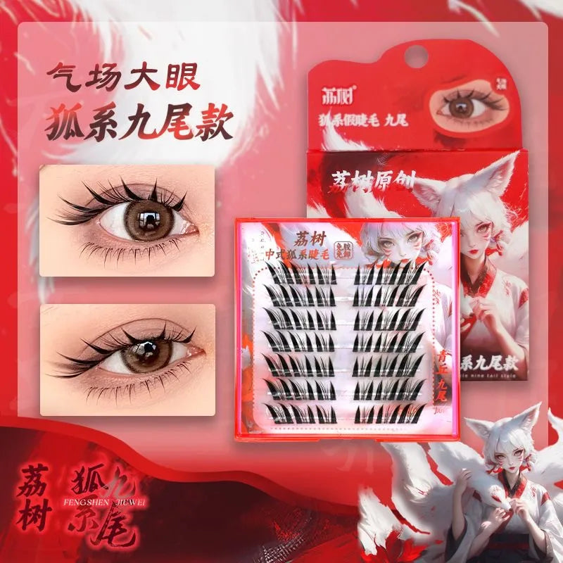 Lishu Ciglia Finte Fox Eye Senza Colla