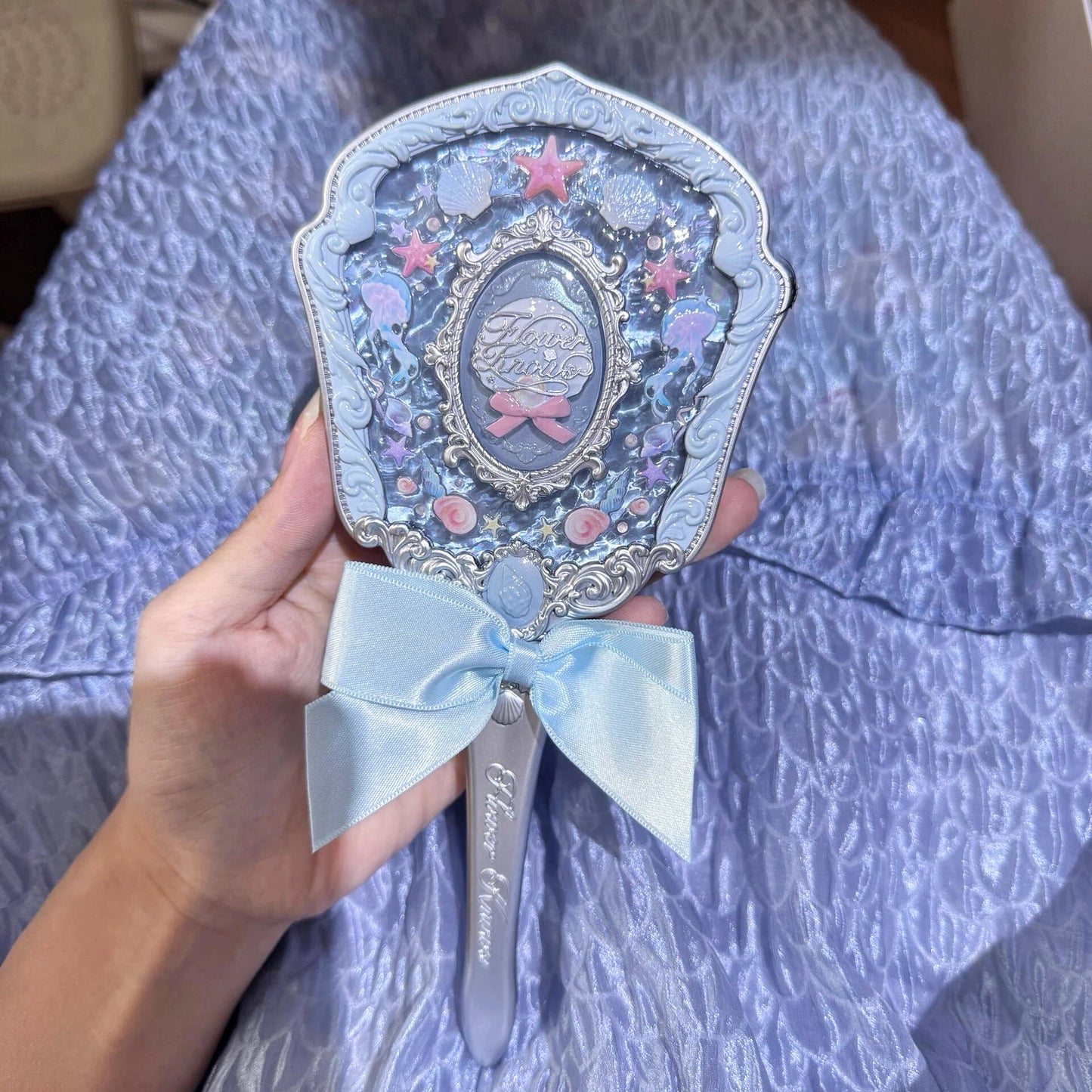 Flower Knows Shell Pearl Collection Handheld Makeup Mirror