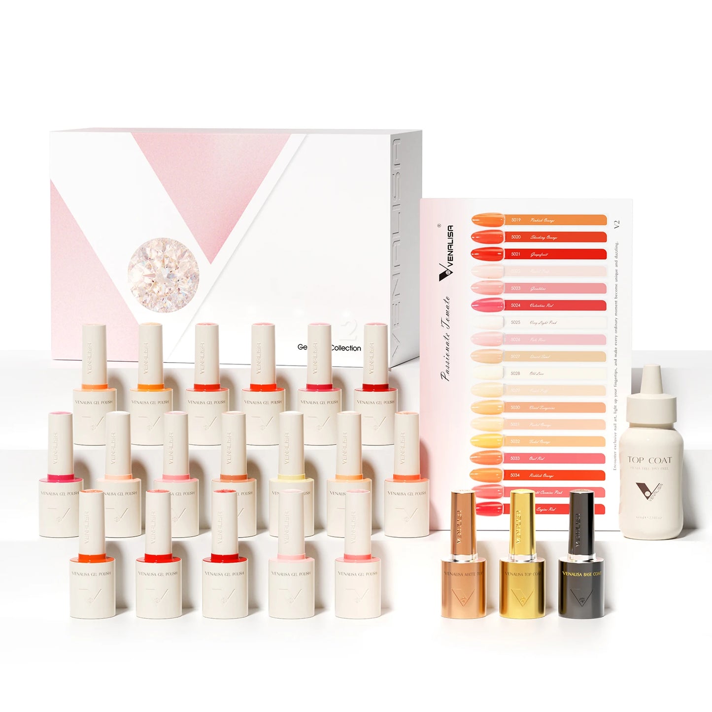 Venalisa VIP Nail Gel Polish Set – 10ml Bottles, Vegan, HEMA/TPO Free