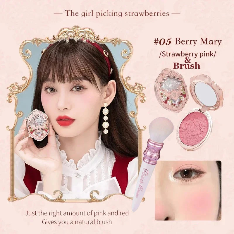 Flower Knows Strawberry Rococo Embossed Blush 5g