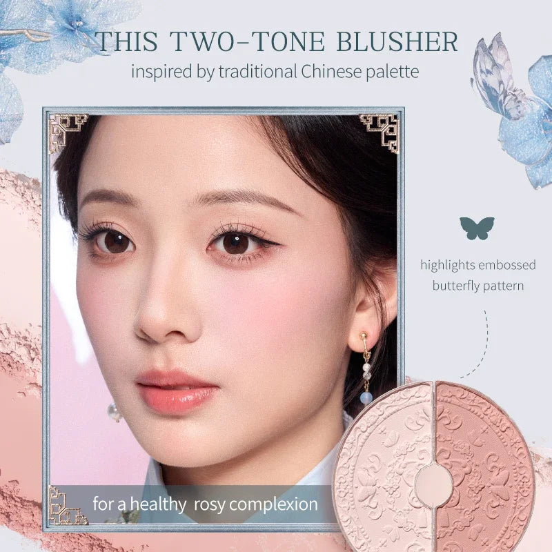 Flower Knows Butterfly Cloud Collar Rouge Box Highlighting & Blush Duo Powder 6g