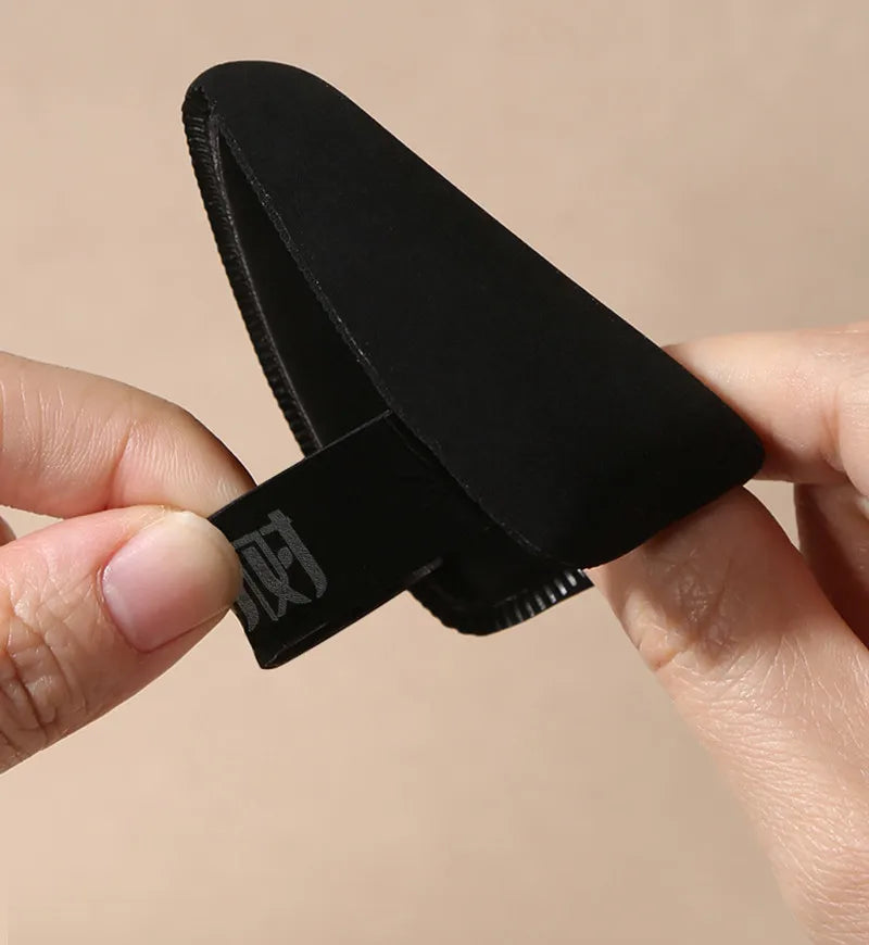 Lishu Set Pennello Flat-Head + Puff Nero