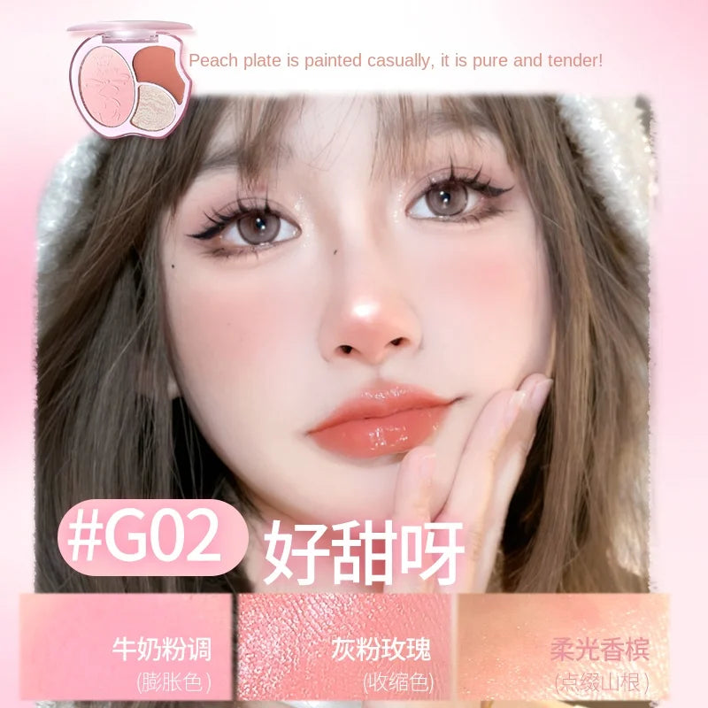 Gogotales Blush Highlight & Eyeshadow 3-in-1 Palette 9g