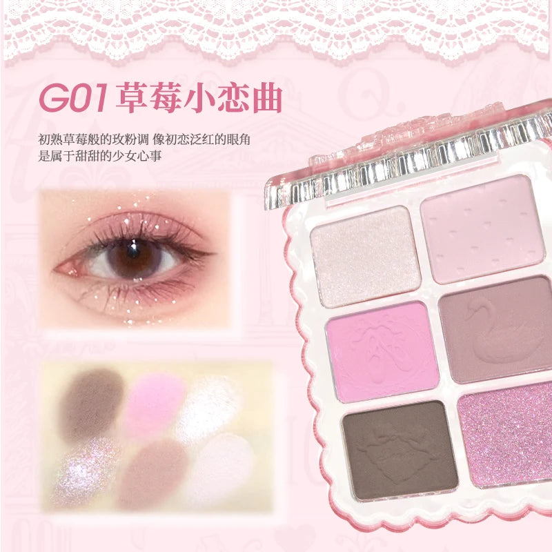 Gogotales Sweet Ballet Soft Mist Eyeshadow Palette 7.8g