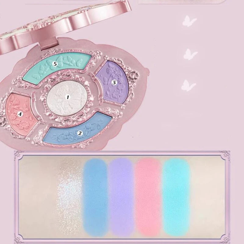 Flower Knows Midsummer Fairytales Embossed Five-Color Makeup Palette 5g