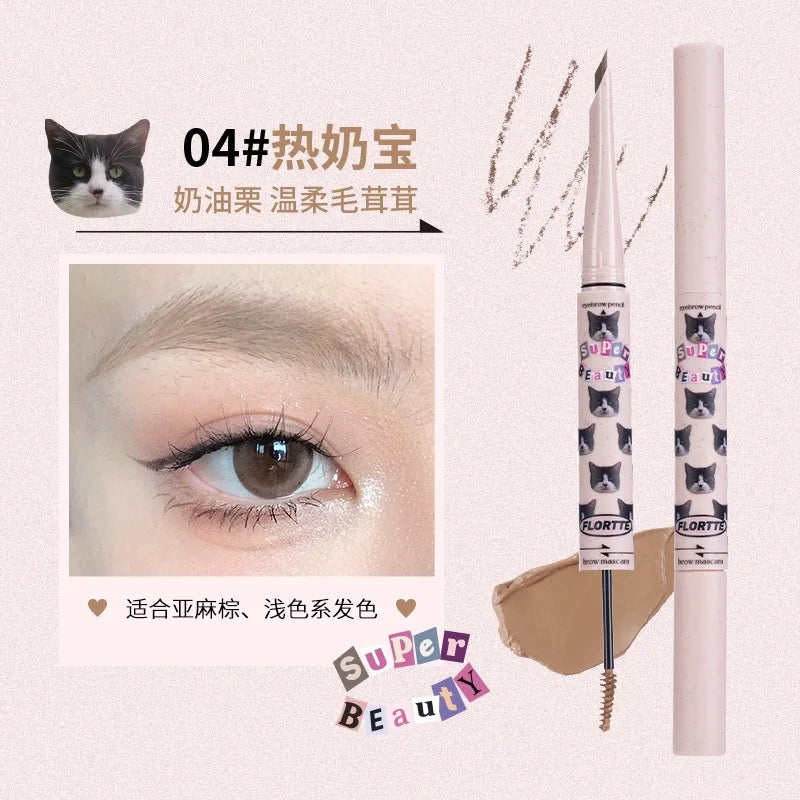 FLORTTE Eyebrow Pencil Brow Mascara 2.8g