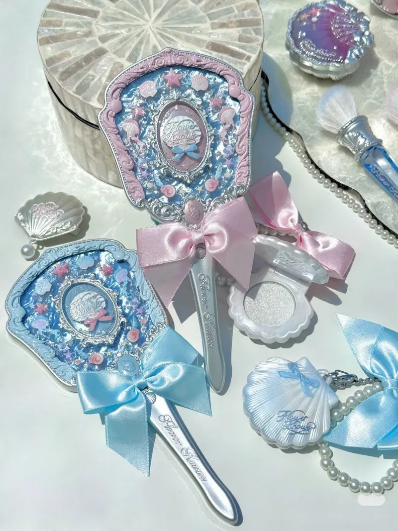 Flower Knows Shell Pearl Collection Handheld Makeup Mirror