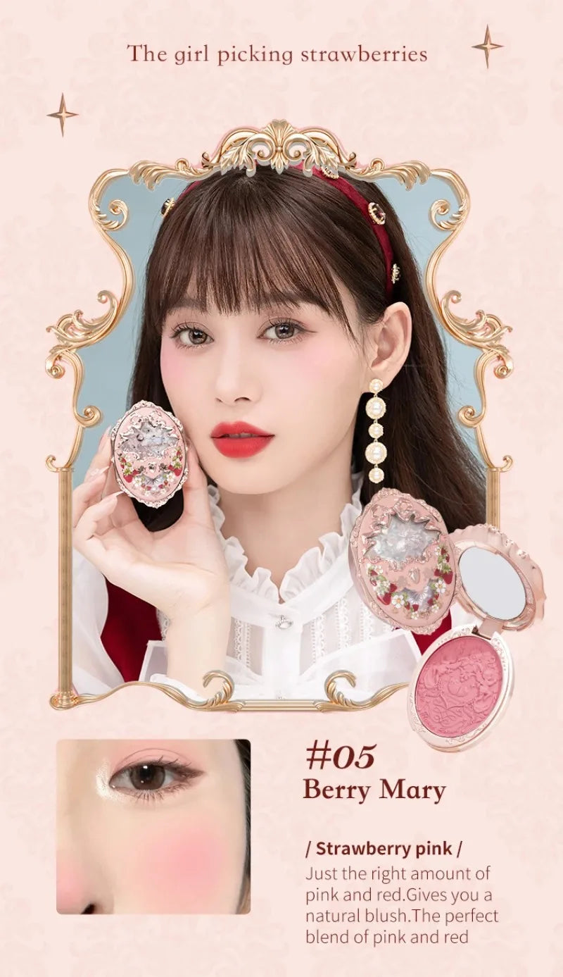 Flower Knows Strawberry Rococo Embossed Blush 5g