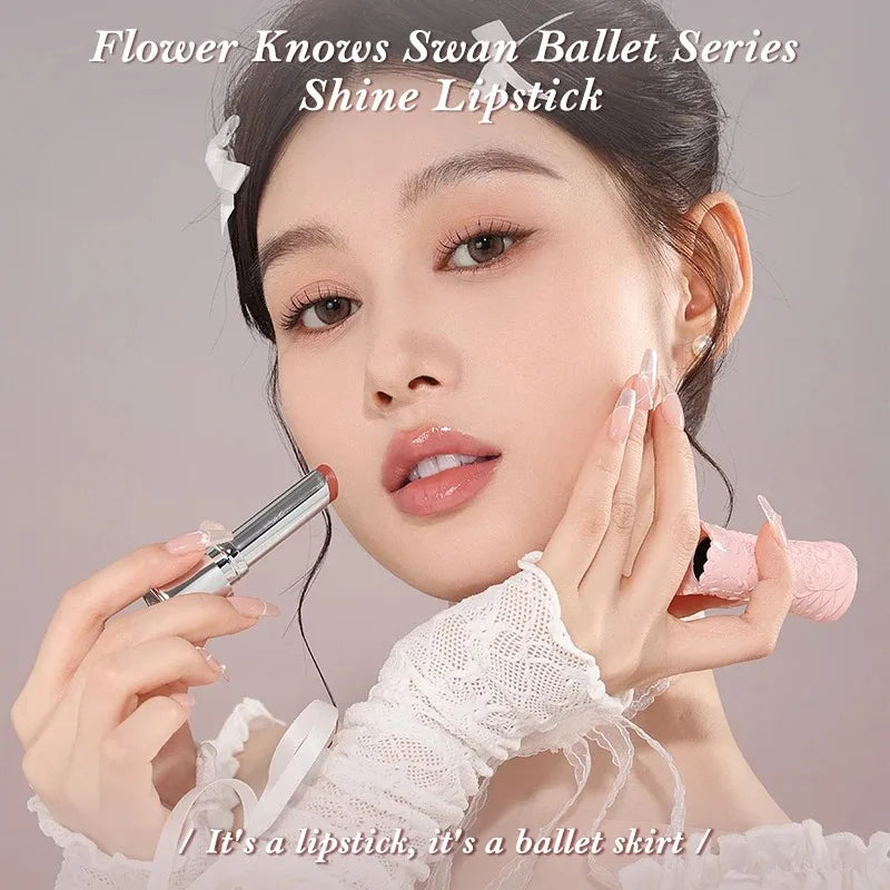 Flower Knows Swan Ballet Shine Lipstick 3.5g