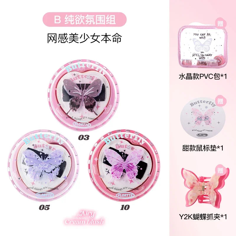 FLORTTE Butterfly Blush Set 6 Pezzi