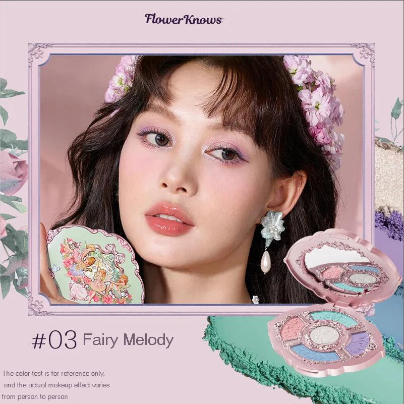 Flower Knows Midsummer Fairytales Embossed Five-Color Makeup Palette 5g