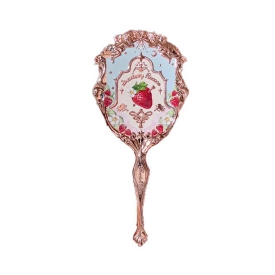 Flower Knows Strawberry Rococo Hand Mirror
