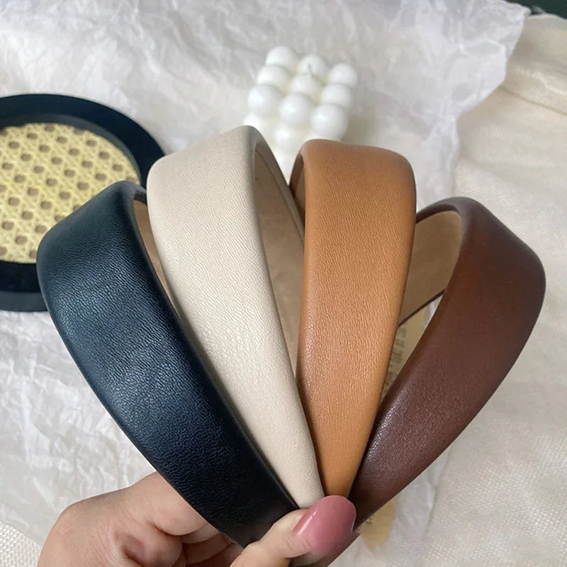 Cerchietto Spesso in Finta Pelle