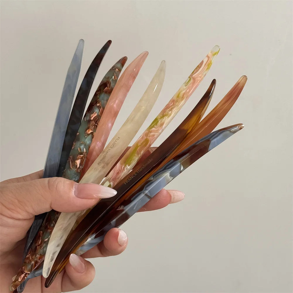 Fermacapelli Elegante in Acetato Marmorizzato