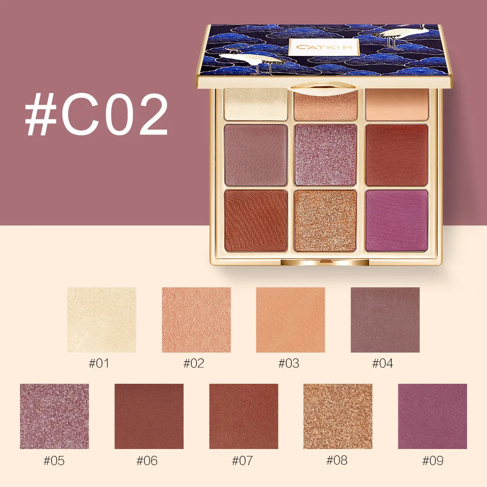 Catkin Seasonal Matte Shimmer Eyeshadow Palette 1.6g*9