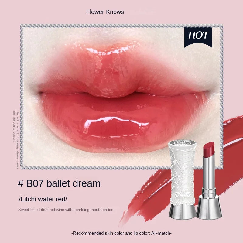 Flower Knows Swan Ballet Shine Lipstick 3.5g