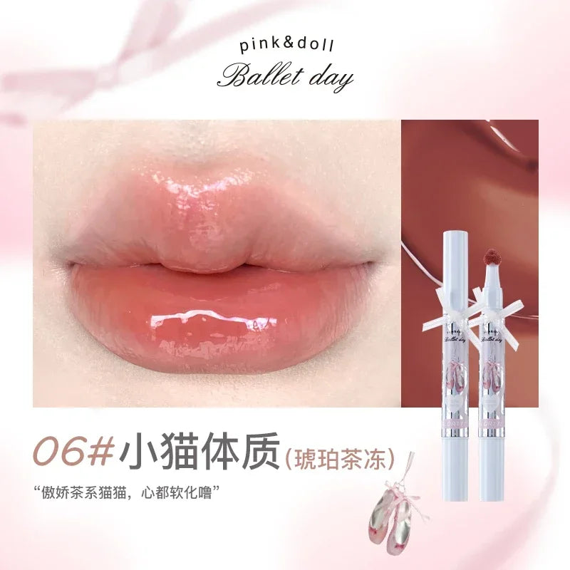 FLORTTE Small Bowknot Series Film-Forming Lip Gloss 1.85g
